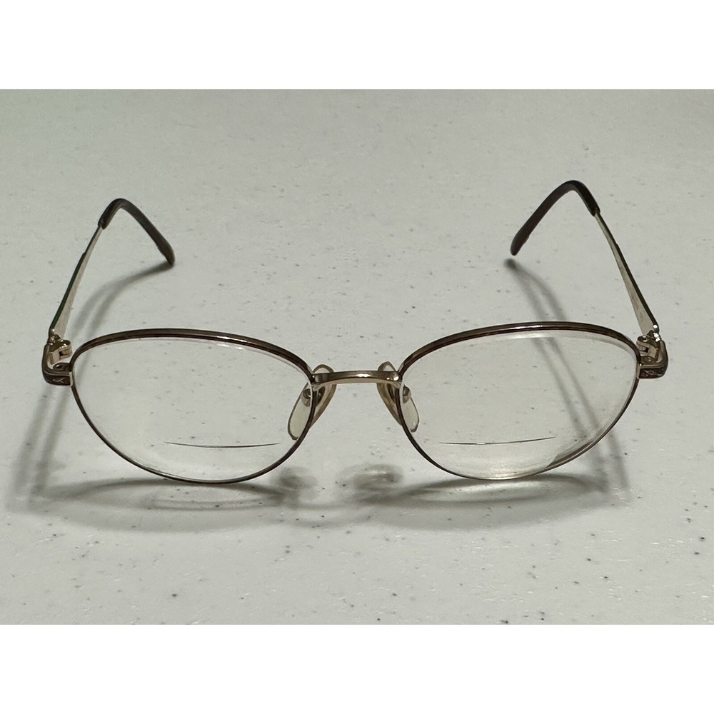LAURA ASHLEY Caroline Eyeglasses Metal Round Frame Leaf Sahara 135 51 17‎ Frames